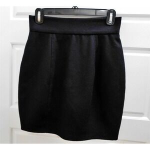 Stella McCartney Black Wool Cashmere Skirt sz‎ 38